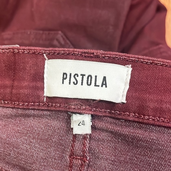 Pistola Woman’s Maroon Jeans Size 24 - Picture 5 of 6